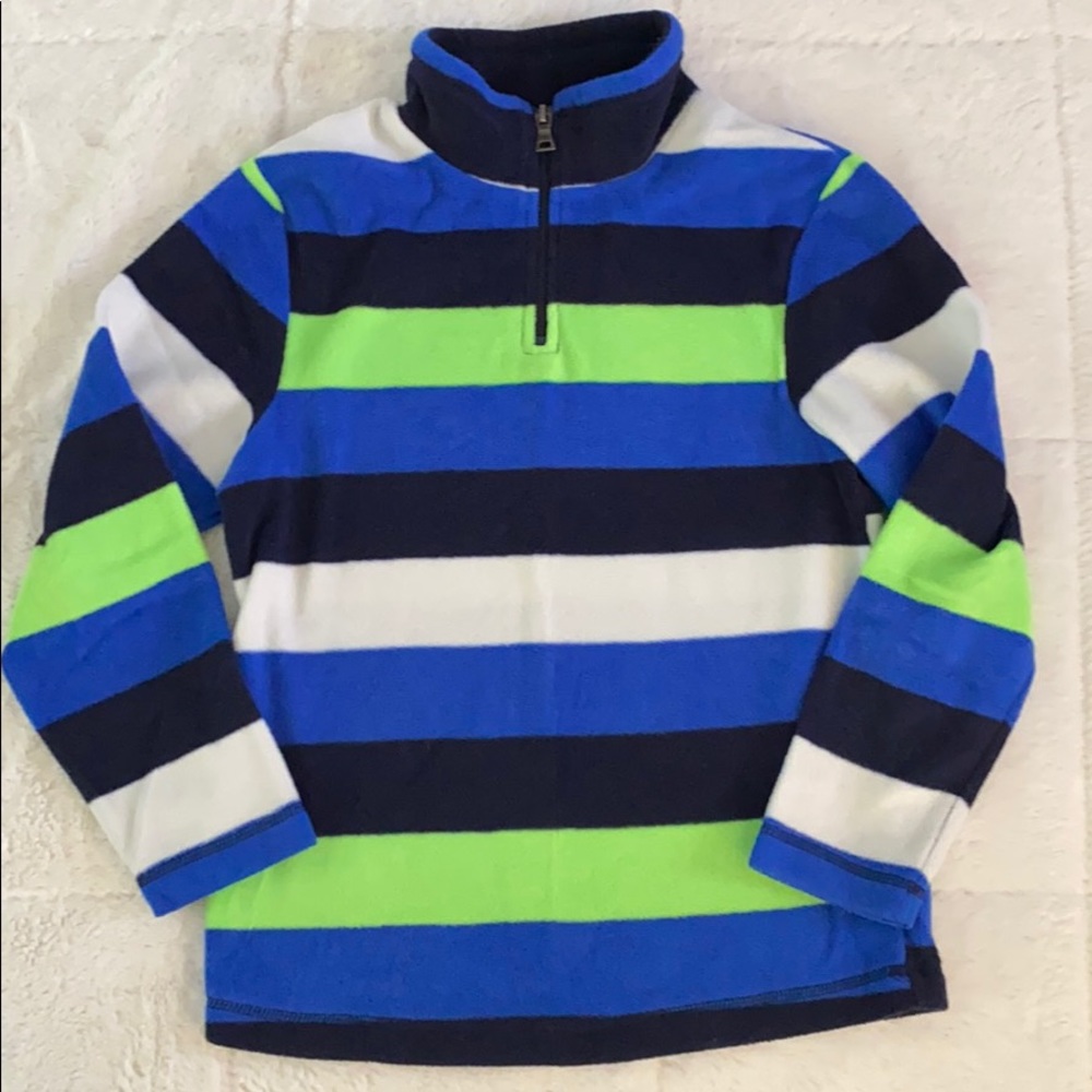 Children’s Place 1/4 zip striped fleece pullover